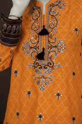 NUWE3117 Printed Embroidered Khaddar Suit - 3 Piece
